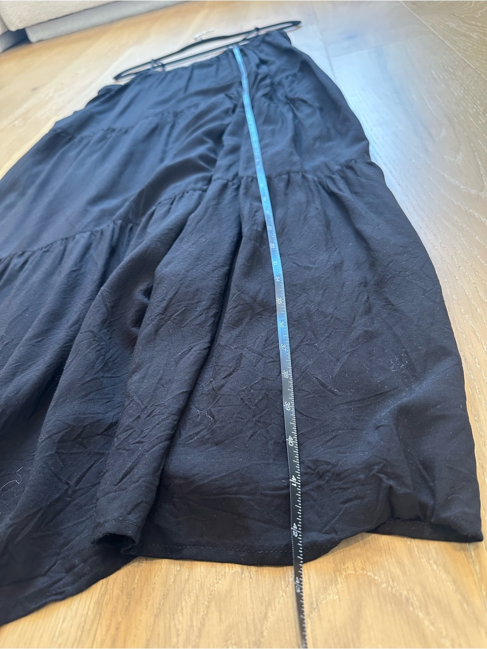Target Women’s Black Maxi Spaghetti Strap Sleeveless Summer Sundress Dress Small - Picture 11 of 11